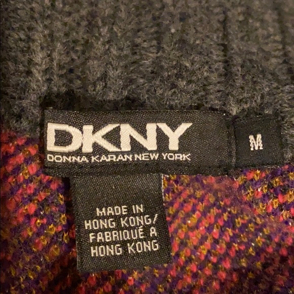 DKNY Cashmere Lambswool Zip Front Sweater Jacket M - Picture 6 of 9
